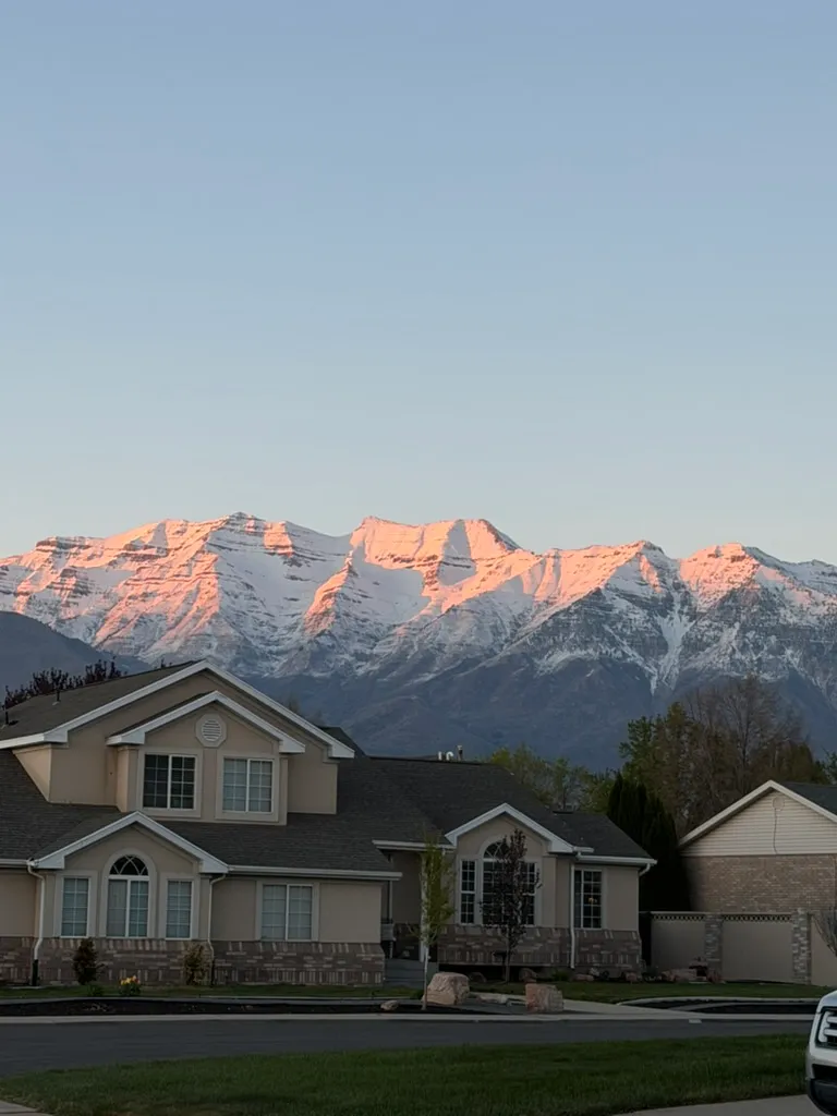 Alpenglow on Mount Timpanogos